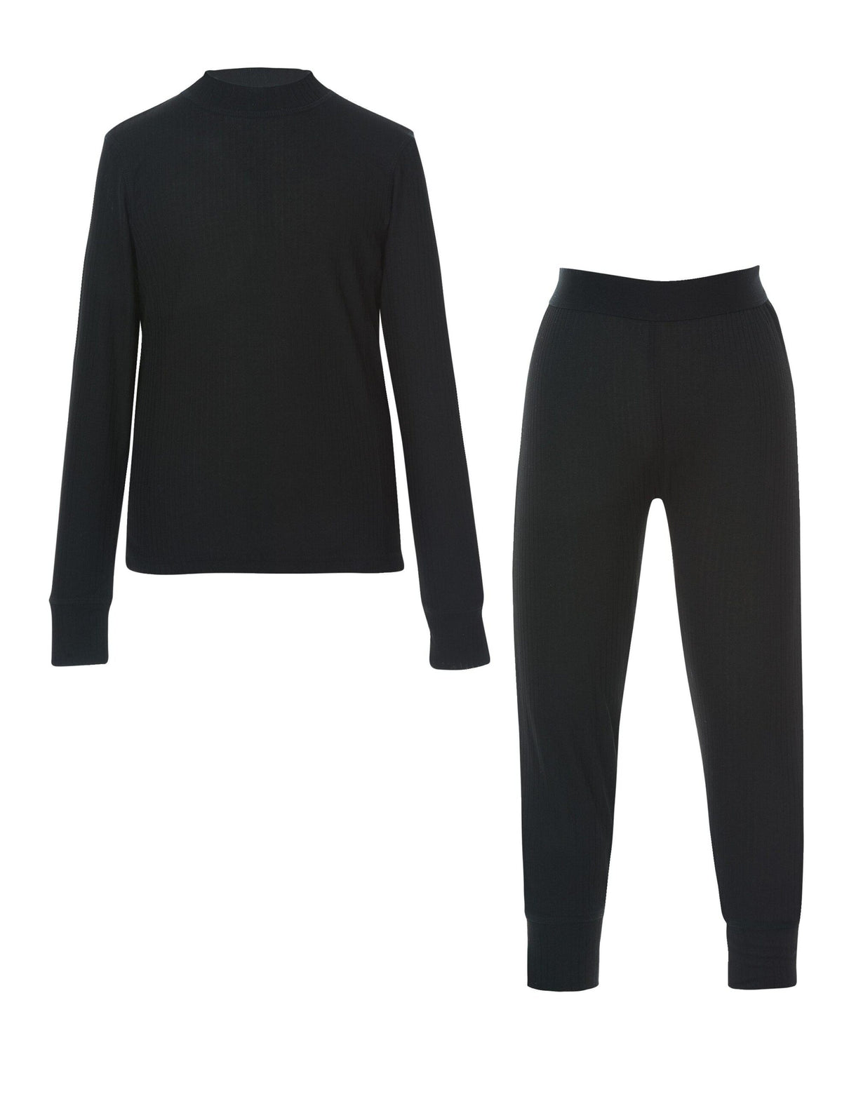Barnunderställ i bambu & polyester – Svart