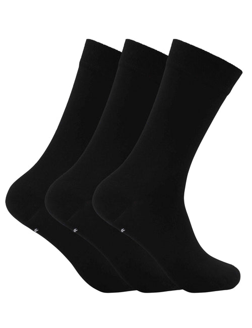 3-pack bambustrumpor med komfortresår – Svart