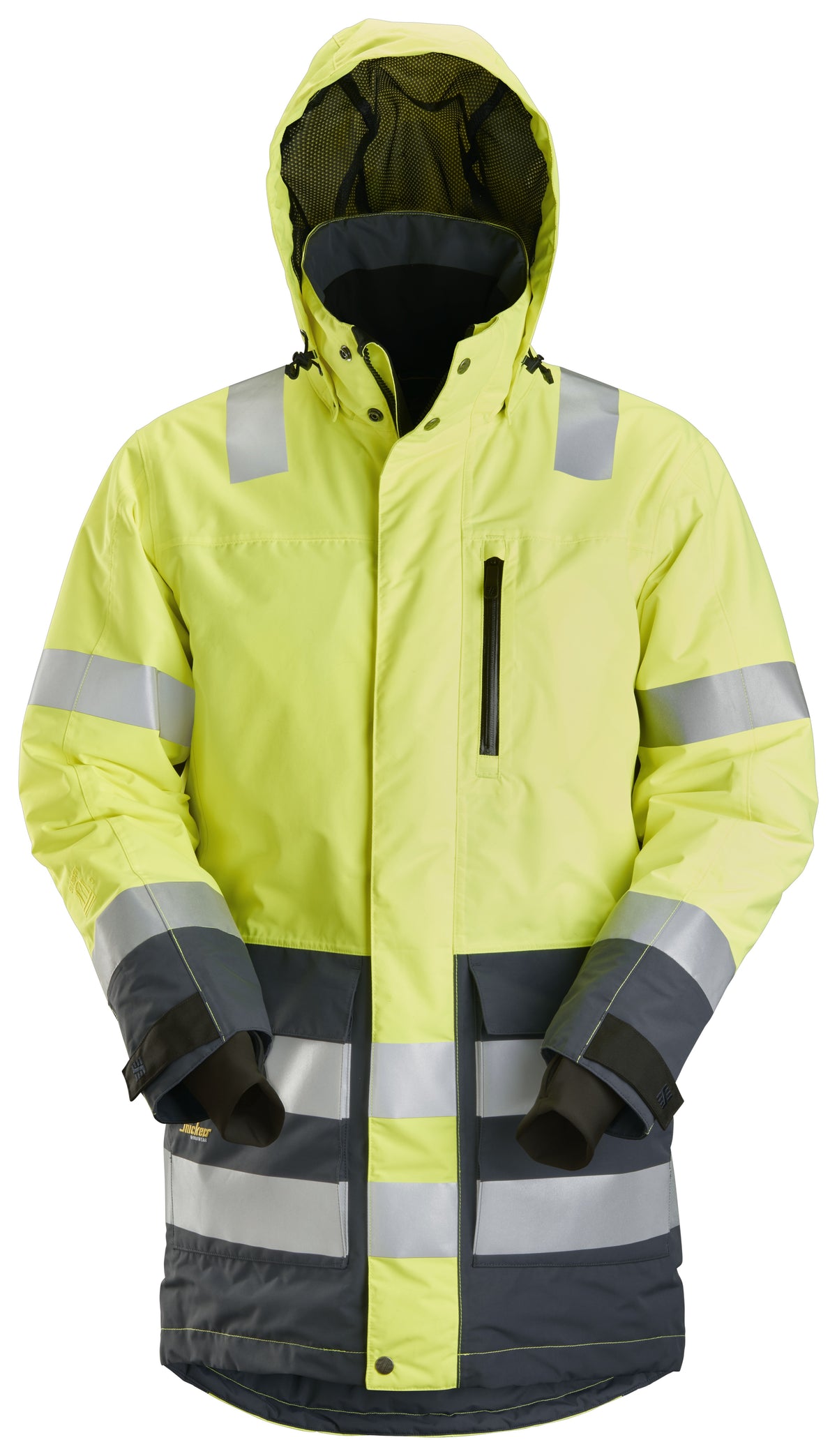 High-Vis, Vattentät varselparkas, klass 3