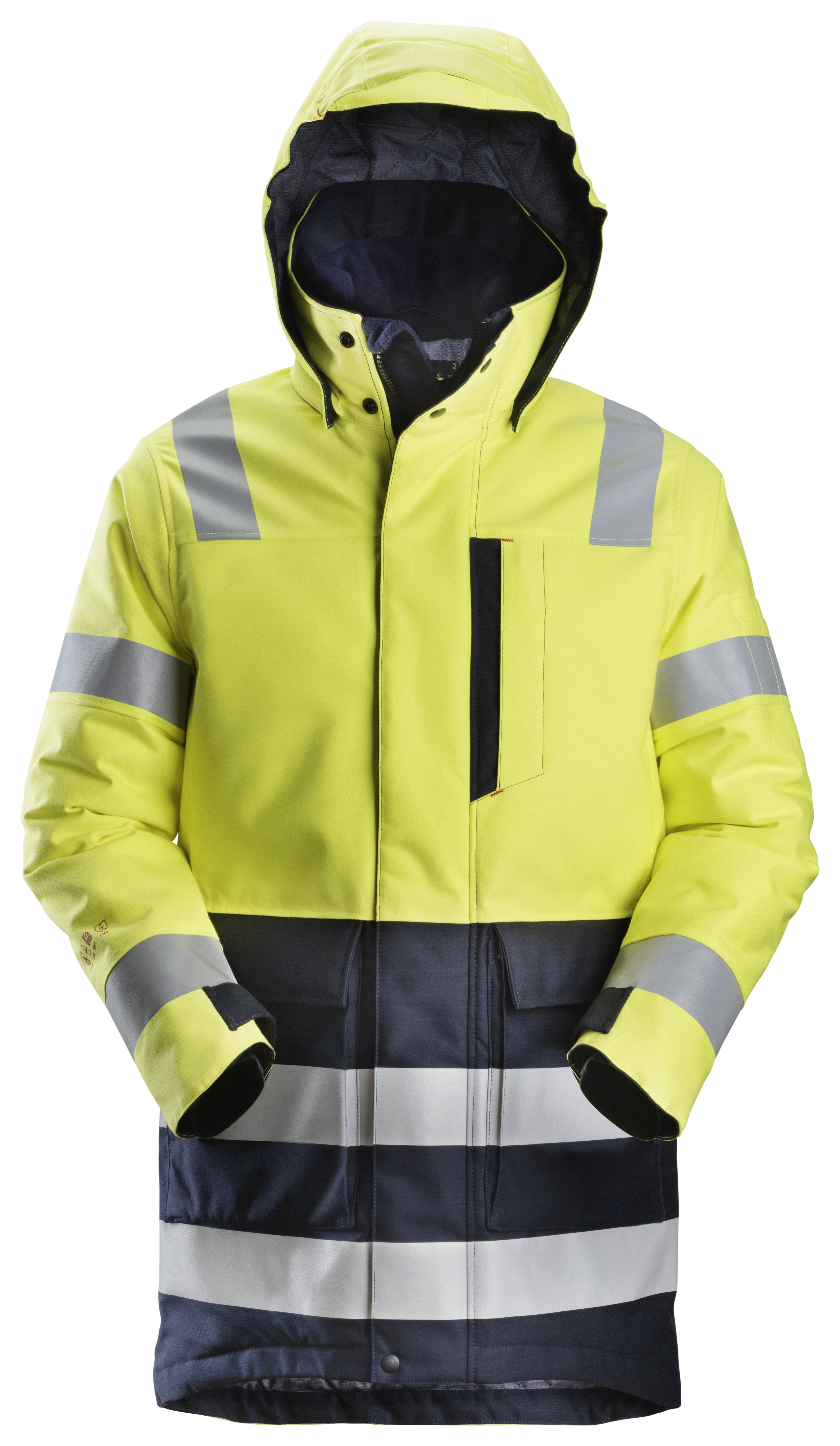 ProtecWork, fodrad parkas, varselplagg klass 3