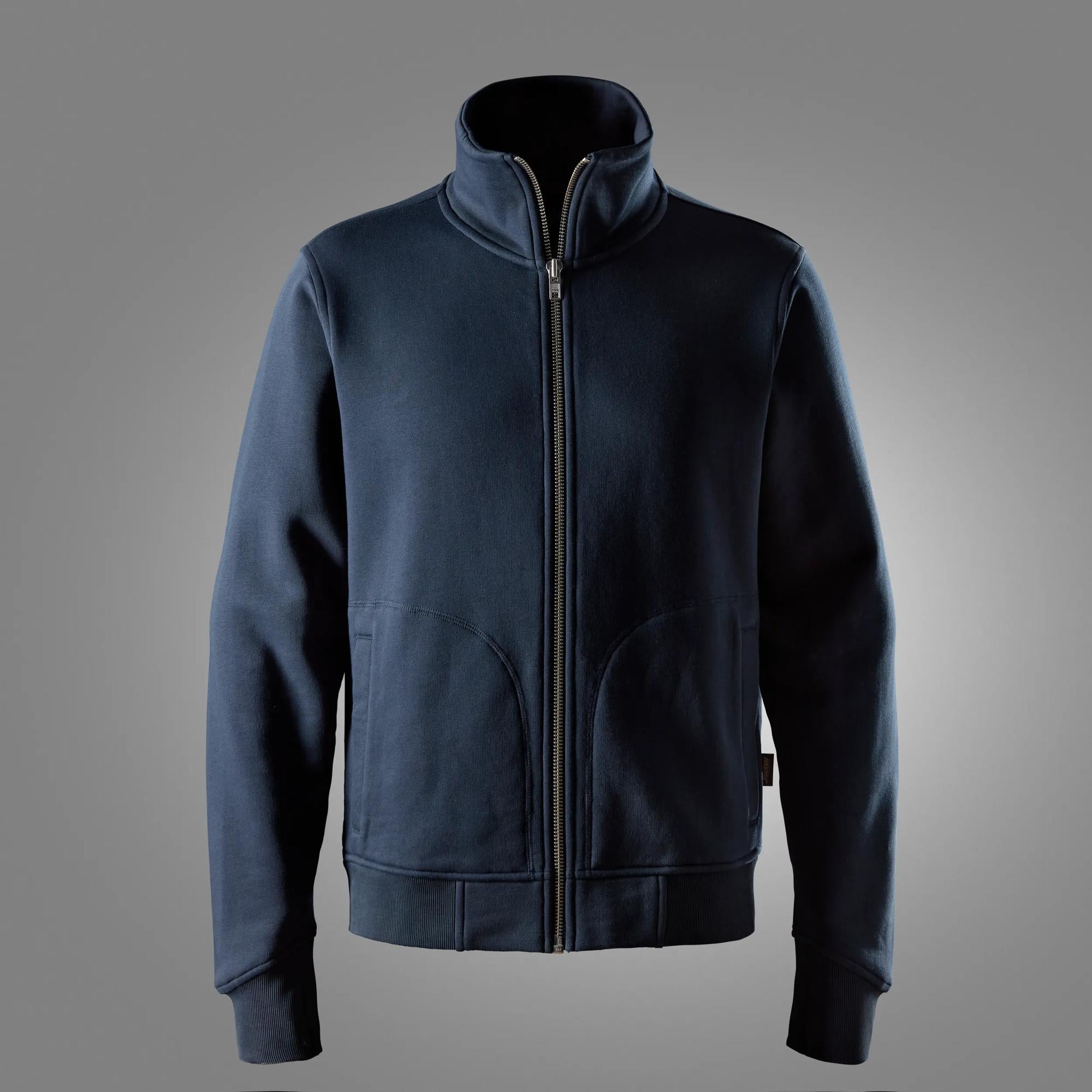 Kraftig sweatshirtjacka
