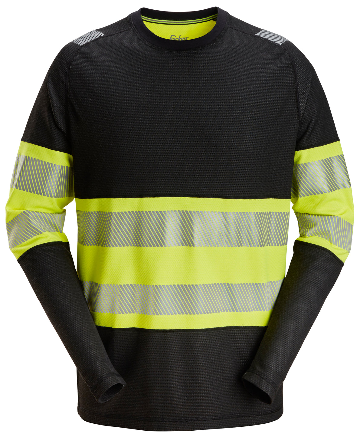 High-Vis, Långärmad T-shirt varsel, klass 1