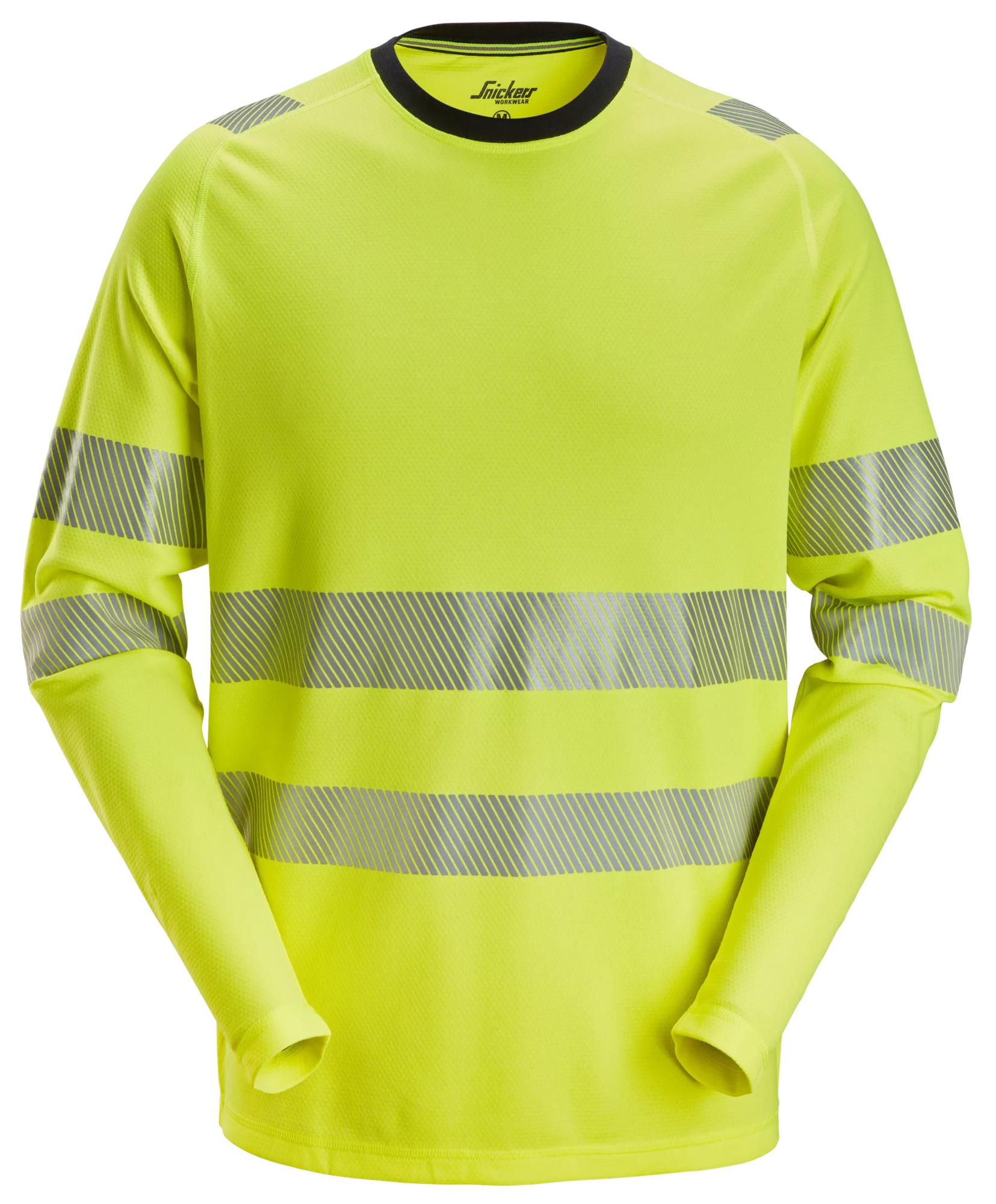 High-Vis, Långärmad T-shirt varsel, klass 2/3