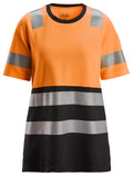 High-Vis, T-shirt varsel dam, klass 1