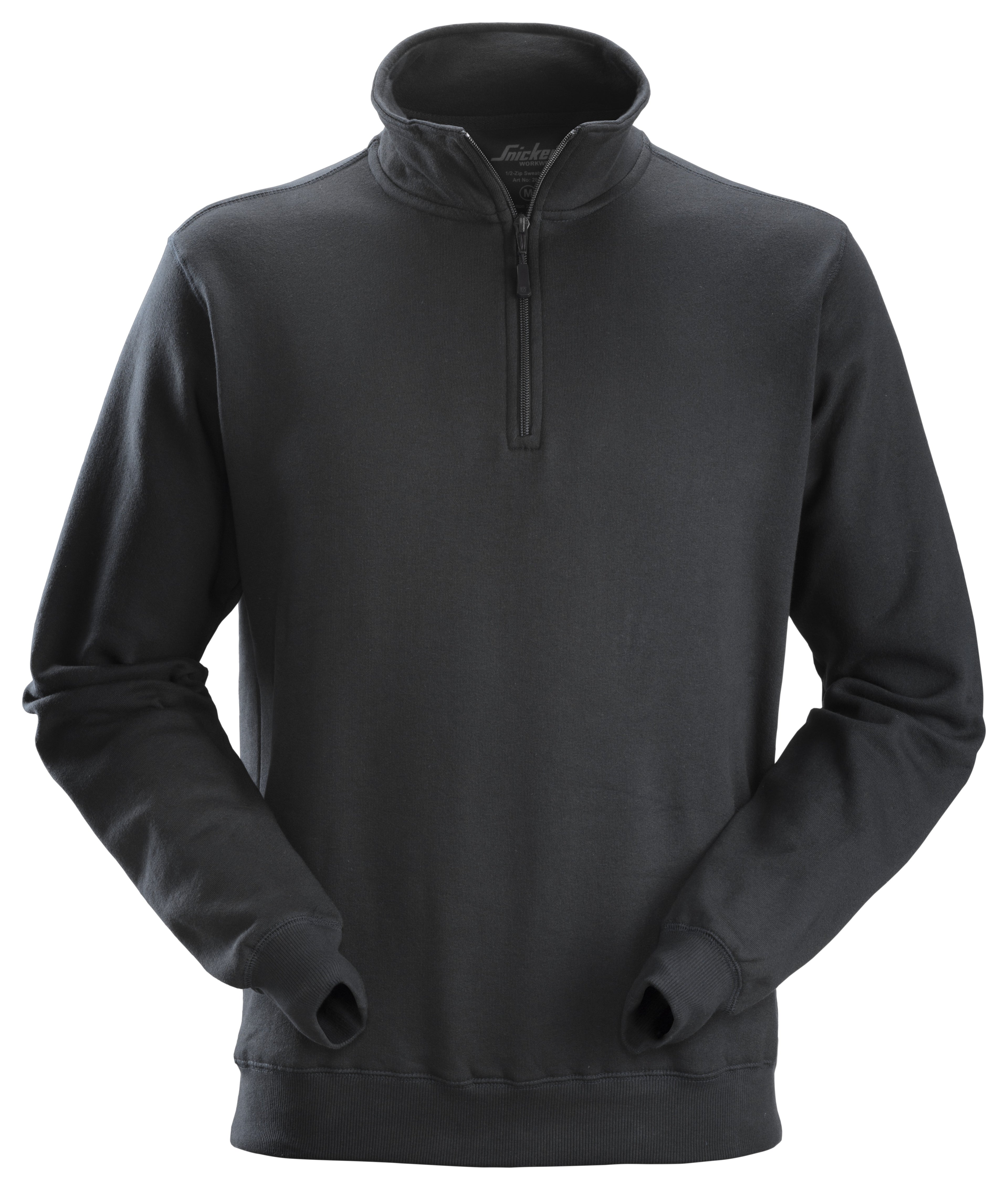 Sweatshirt med halvlång dragkedja