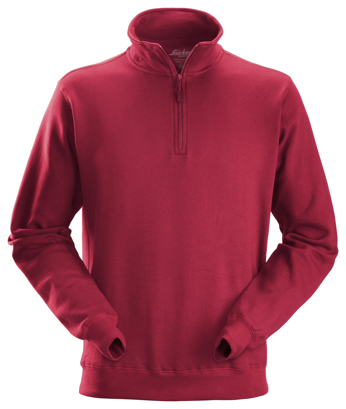 Sweatshirt med halvlång dragkedja