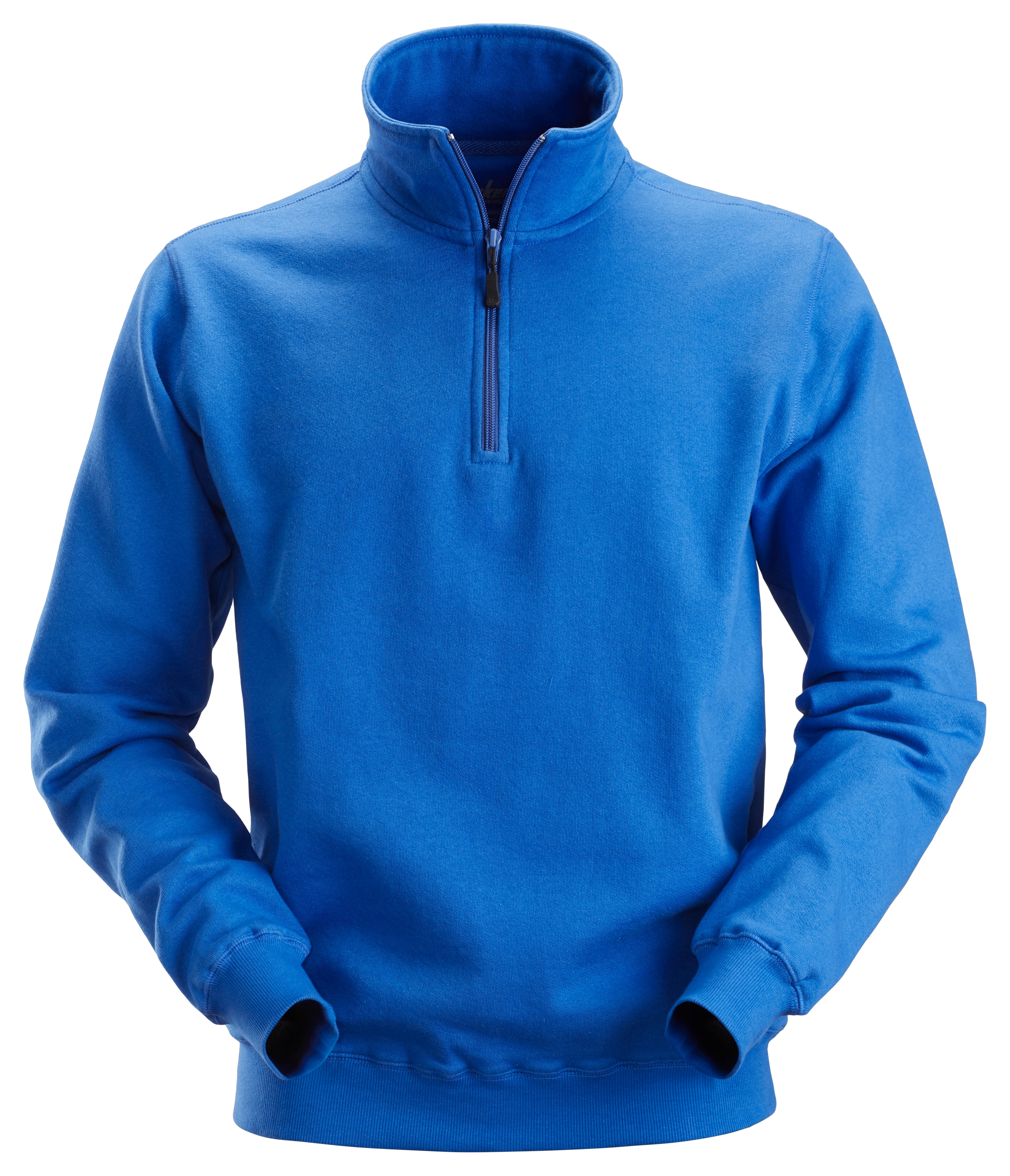 Sweatshirt med halvlång dragkedja