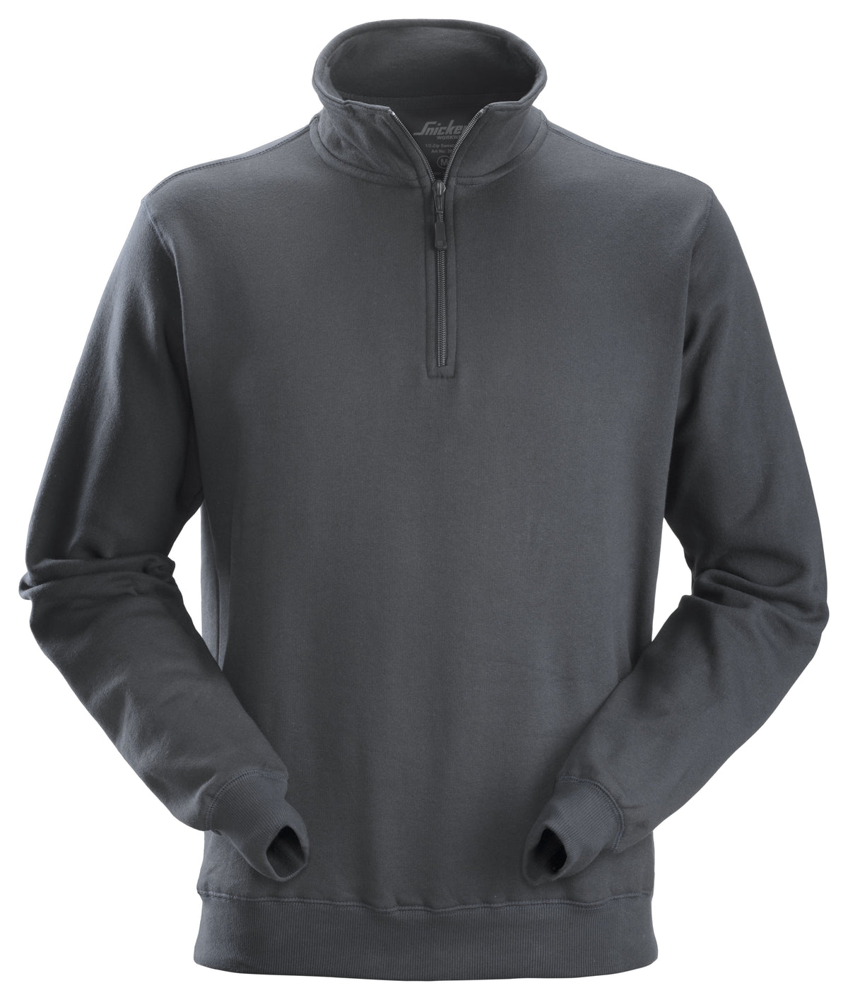 Sweatshirt med halvlång dragkedja