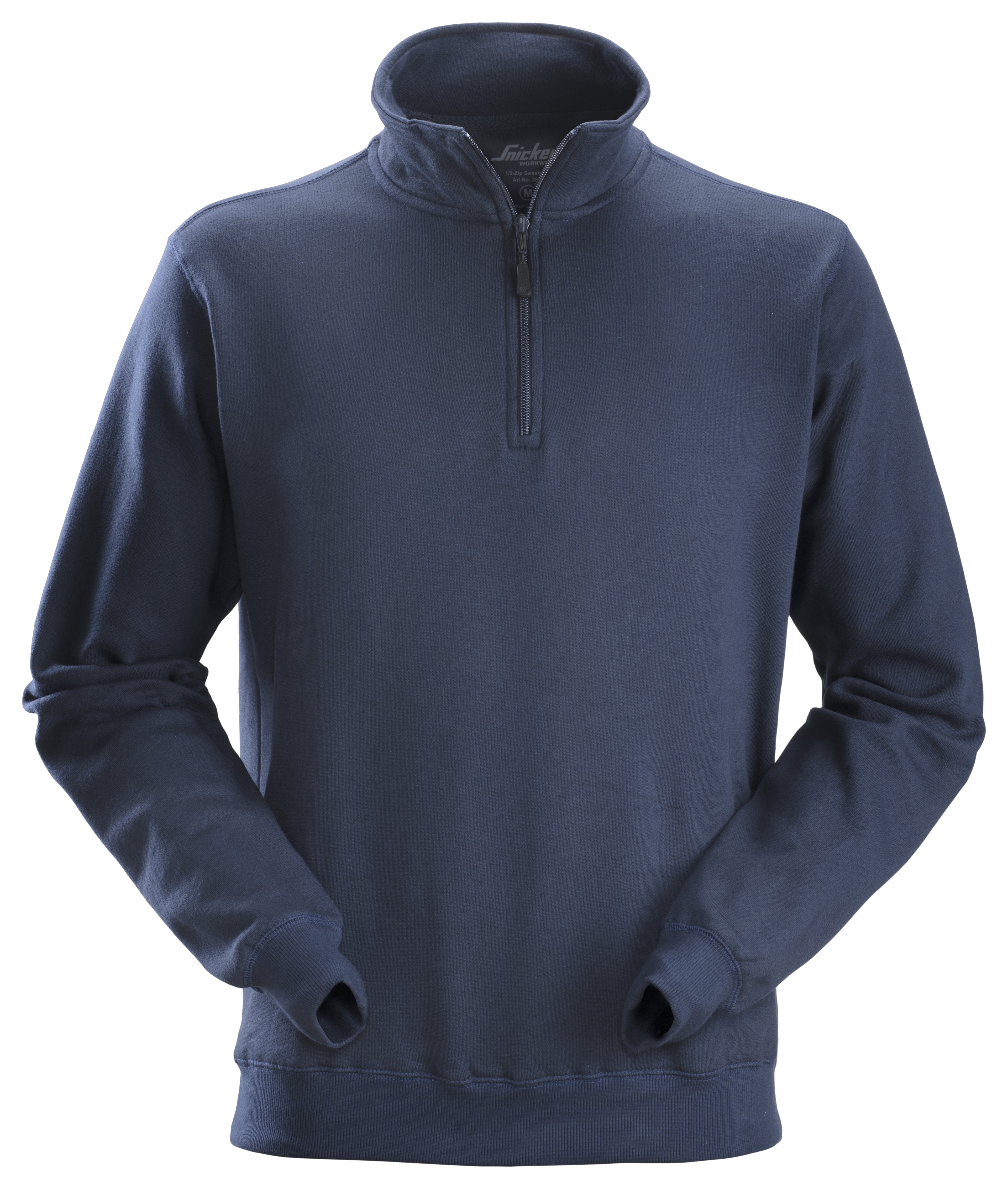 Sweatshirt med halvlång dragkedja
