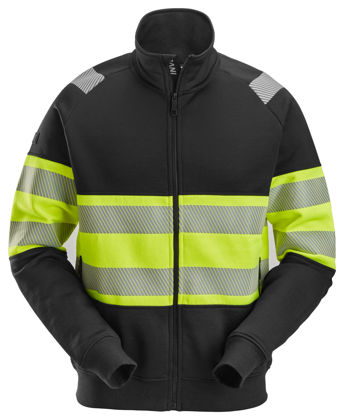 High-Vis, Varseljacka med hellång dragkedja, klass 1