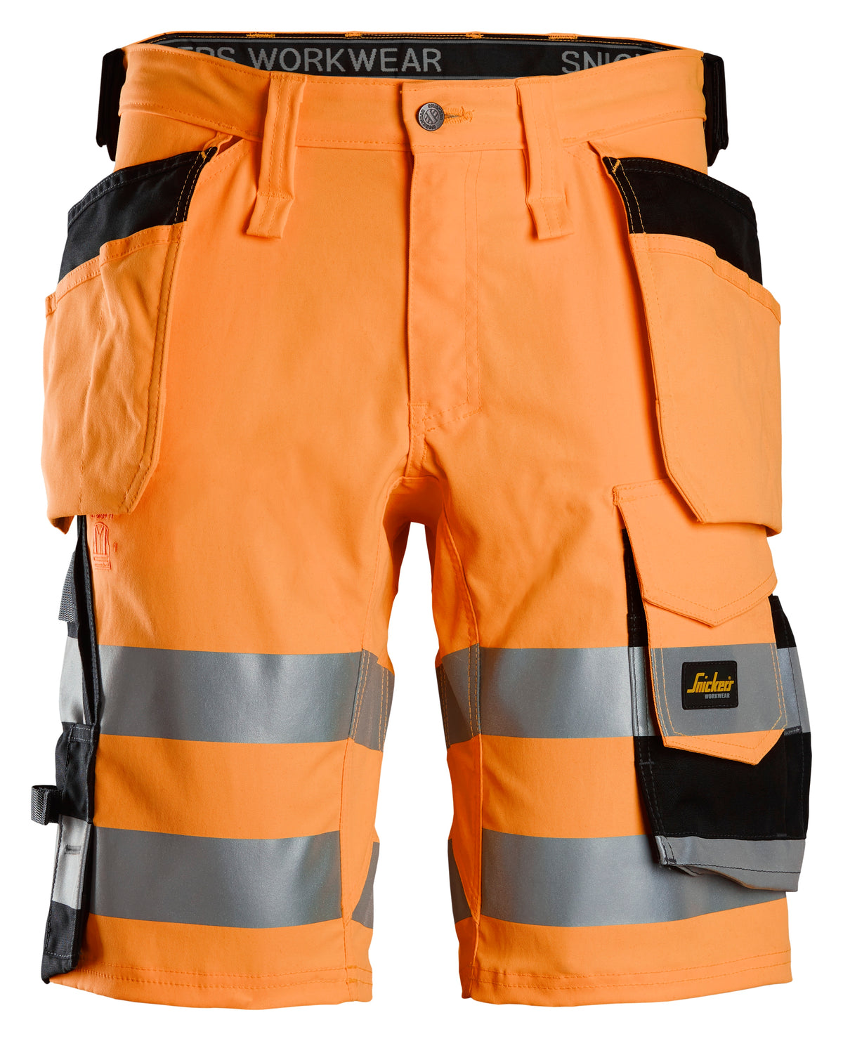 High-Vis, Varselshorts stretch med hölsterfickor, klass 1