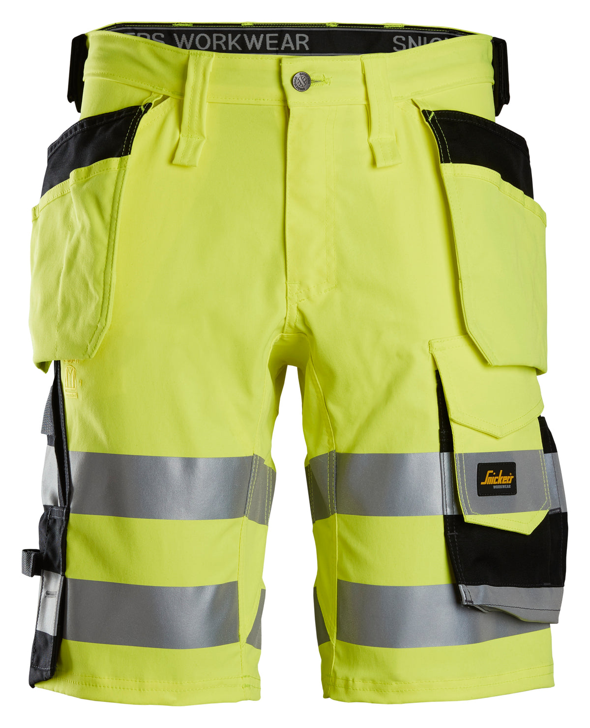 High-Vis, Varselshorts stretch med hölsterfickor, klass 1