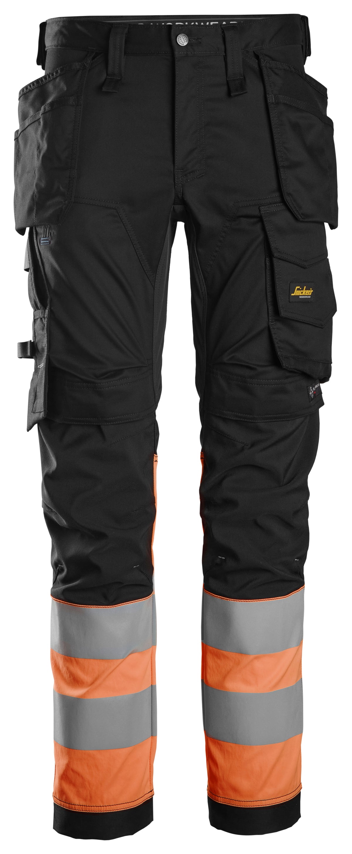 High-Vis, Varselbyxor med stretch och hölsterfickor, klass 1