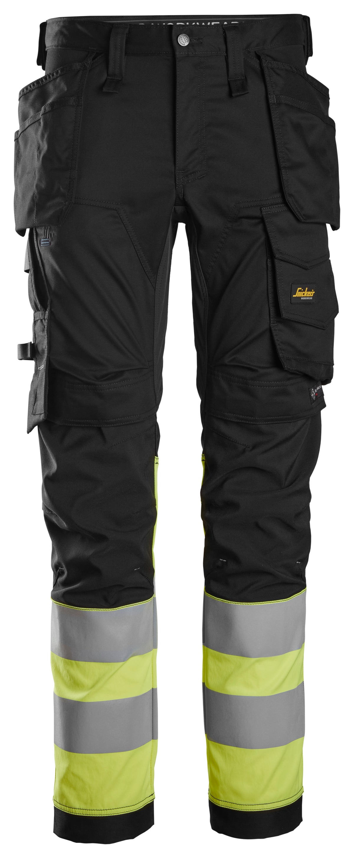 High-Vis, Varselbyxor med stretch och hölsterfickor, klass 1