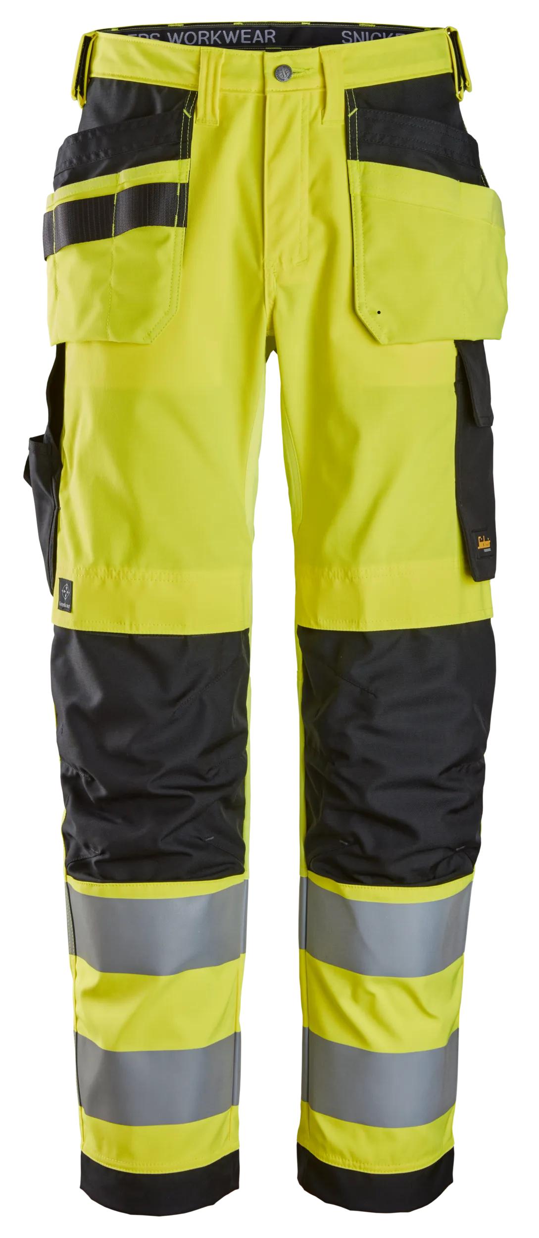 High-Vis, Varselbyxor med hölsterfickor, klass 2