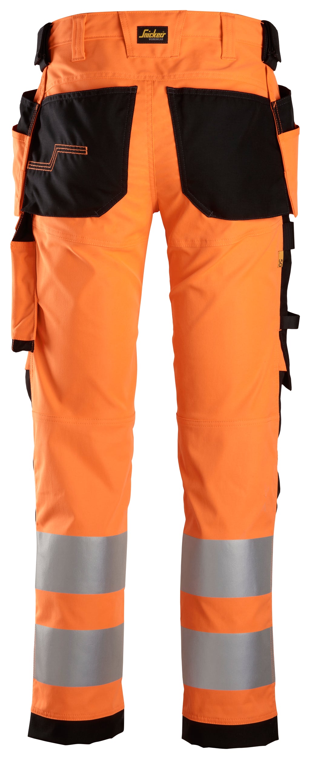 High-Vis, Varselbyxor med stretch och hölsterfickor, klass 2