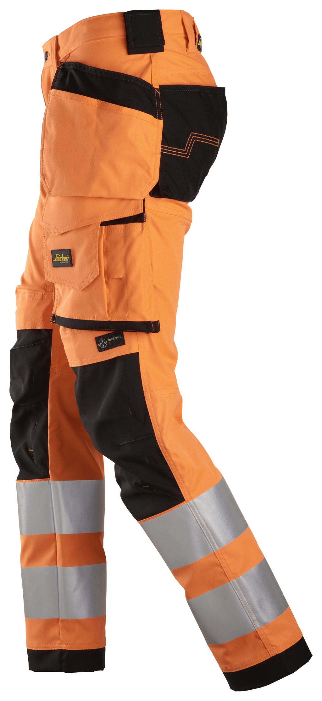 High-Vis, Varselbyxor med stretch och hölsterfickor, klass 2