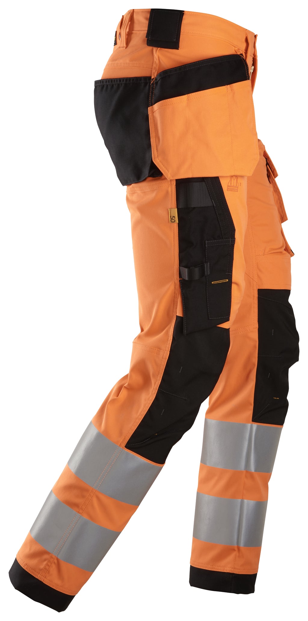 High-Vis, Varselbyxor med stretch och hölsterfickor, klass 2