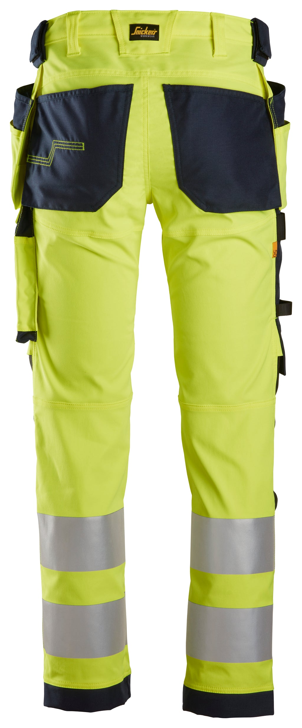 High-Vis, Varselbyxor med stretch och hölsterfickor, klass 2
