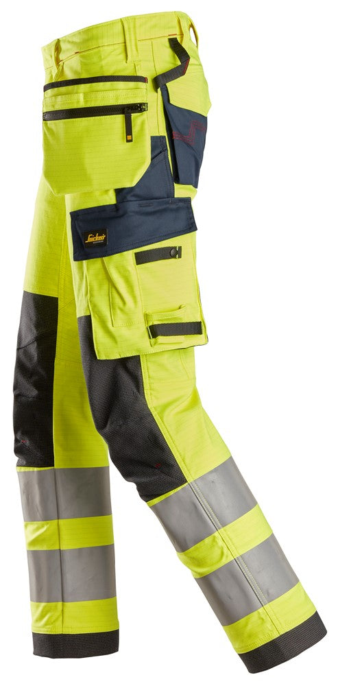 ProtecWork, Arbetsbyxa med stretch och hölsterfickor, varselklass 2
