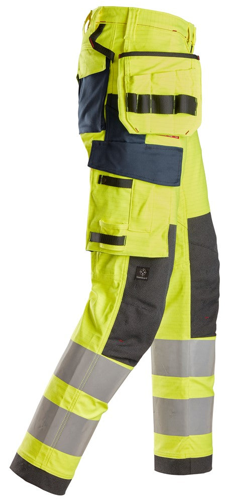 ProtecWork, Arbetsbyxa med stretch och hölsterfickor, varselklass 2