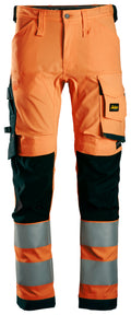 High-Vis, Varselbyxor med stretch, klass 2