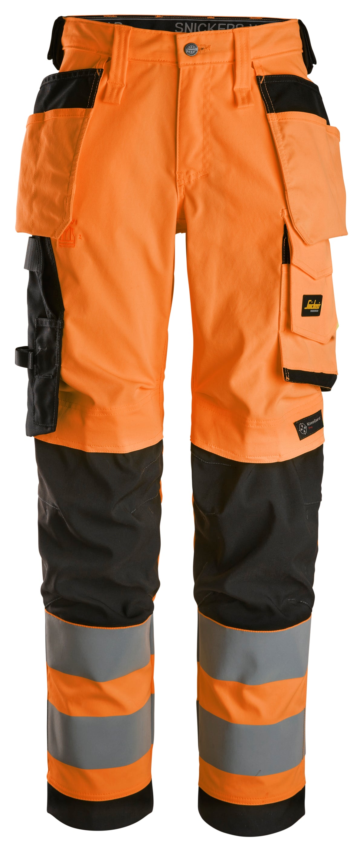 High-Vis, Varselbyxor med stretch och hölsterfickor dam, klass 2
