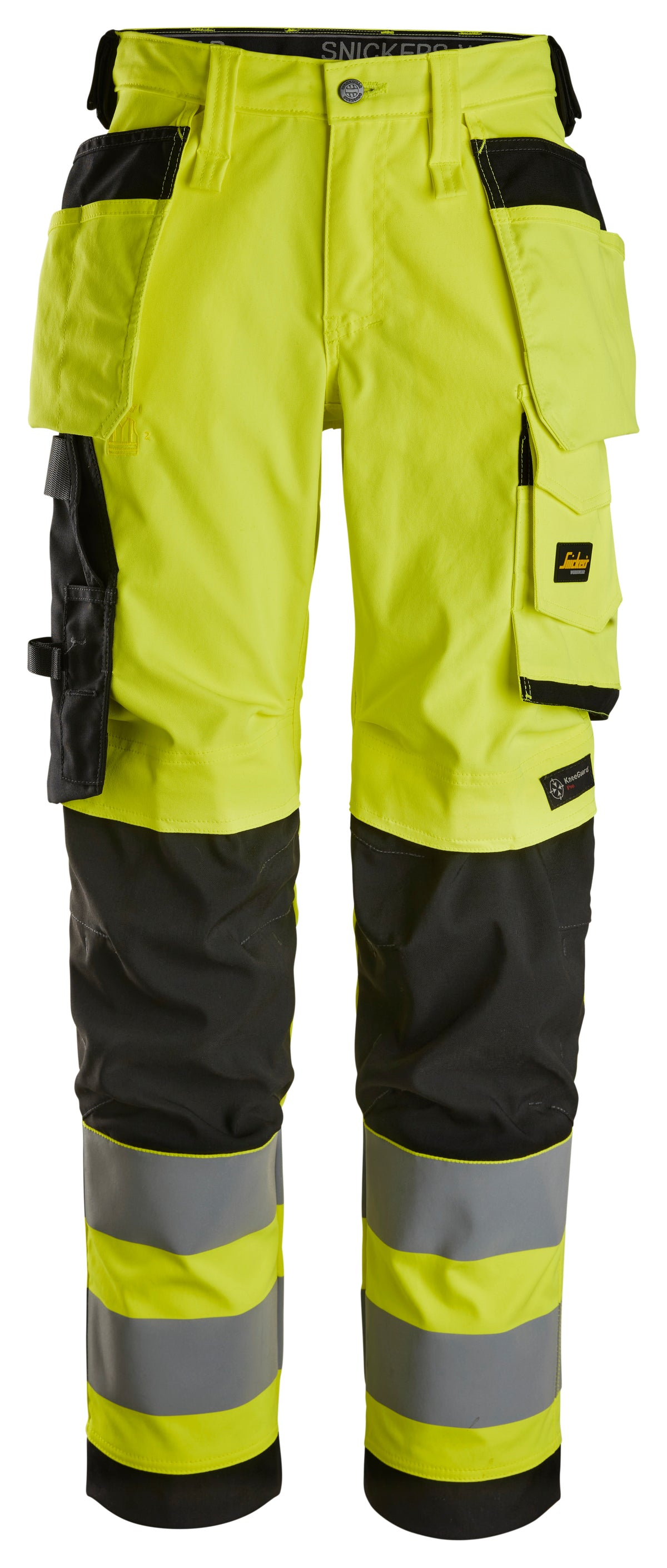 High-Vis, Varselbyxor med stretch och hölsterfickor dam, klass 2