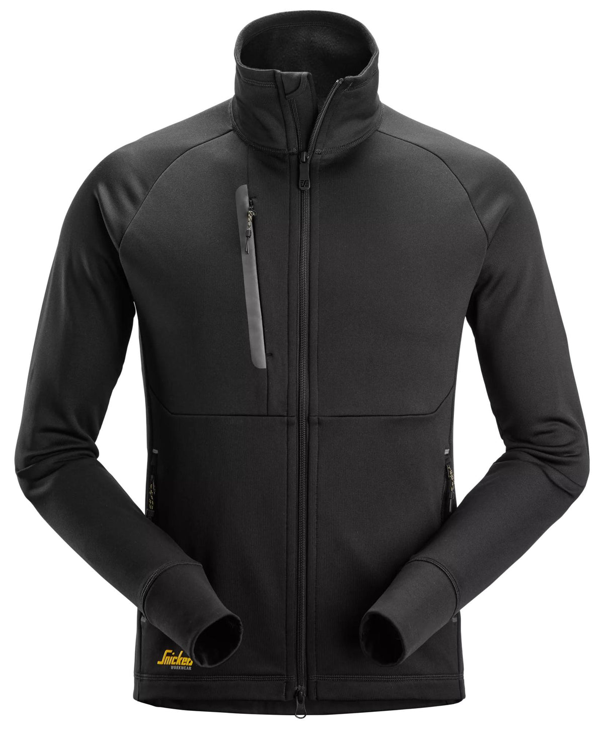 AllroundWork, Plain Polartec® Powerstretch jacka med hellång dragkedja
