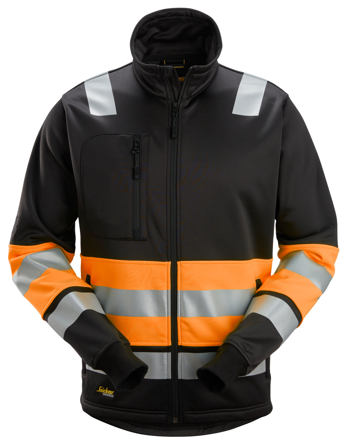 High-Vis, Varseljacka med hellång dragkedja, klass 1
