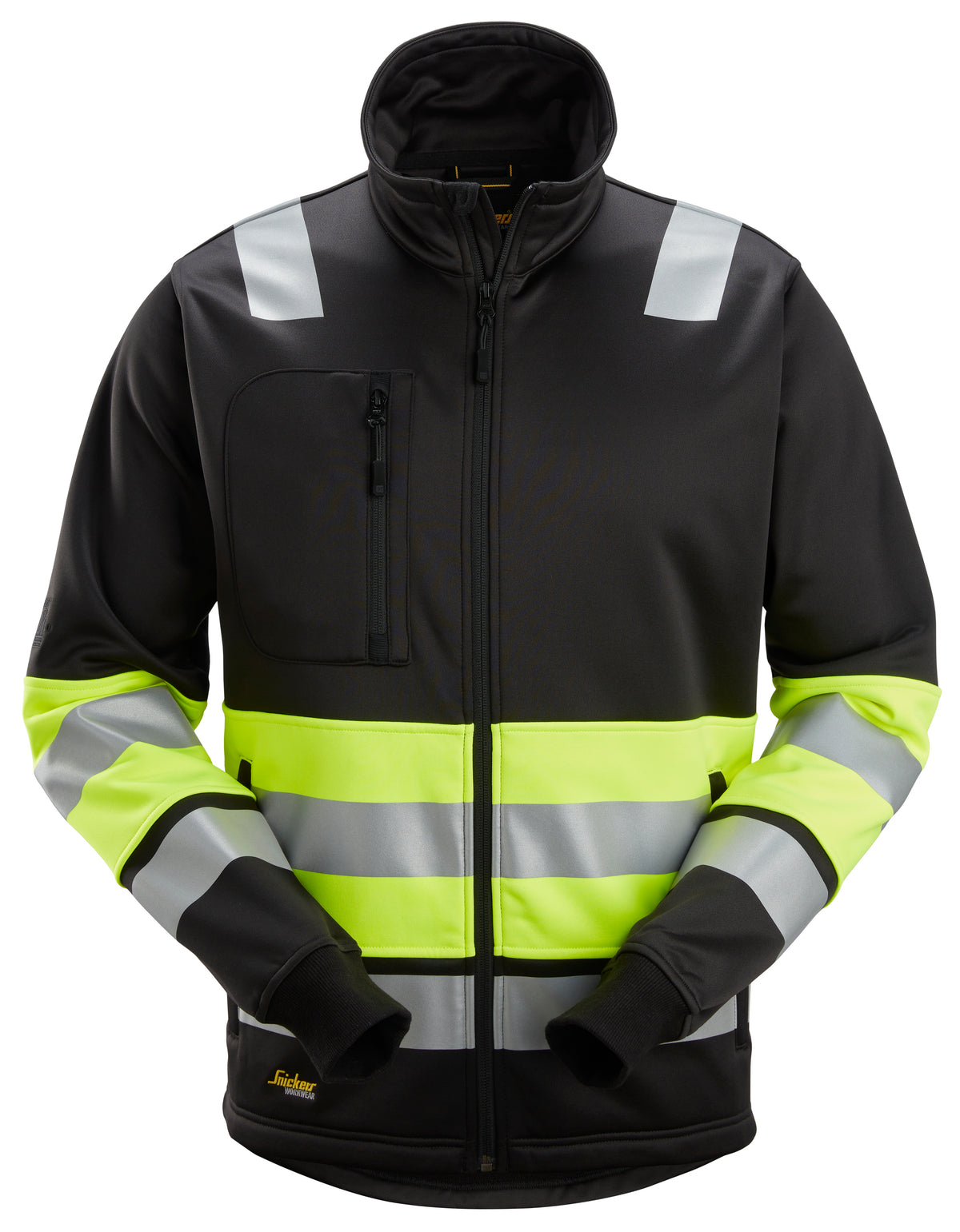 High-Vis, Varseljacka med hellång dragkedja, klass 1
